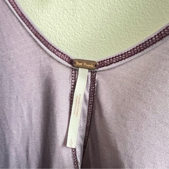 Free People Washed Black Sugar Tank Strappy Keyhole Ruched Top NWT SIze Large - Picture 5 of 6